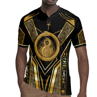 Egypt Ouroboros Rugby Jersey Ancient Mythology Infinity Serpent Gold