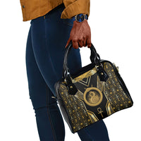 Egypt Ouroboros Shoulder Handbag Ancient Mythology Infinity Serpent Gold