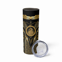 Egypt Ouroboros Skinny Tumbler Ancient Mythology Infinity Serpent Gold