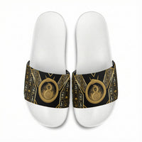 Egypt Ouroboros Slide Sandals Ancient Mythology Infinity Serpent Gold