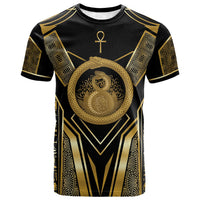 Egypt Ouroboros T shirt Ancient Mythology Infinity Serpent Gold