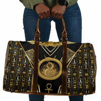 Egypt Ouroboros Travel Bag Ancient Mythology Infinity Serpent Gold