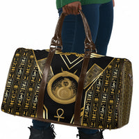 Egypt Ouroboros Travel Bag Ancient Mythology Infinity Serpent Gold