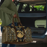 Egypt Ouroboros Travel Bag Ancient Mythology Infinity Serpent Gold