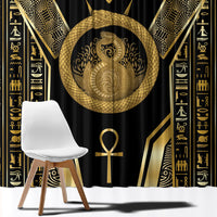 Egypt Ouroboros Window Curtain Ancient Mythology Infinity Serpent Gold