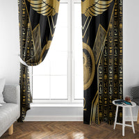 Egypt Ouroboros Window Curtain Ancient Mythology Infinity Serpent Gold