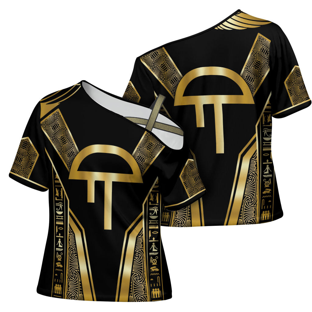 Egypt Amenta Cross Shoulder Shirt Ancient Mythology Underworld Realm