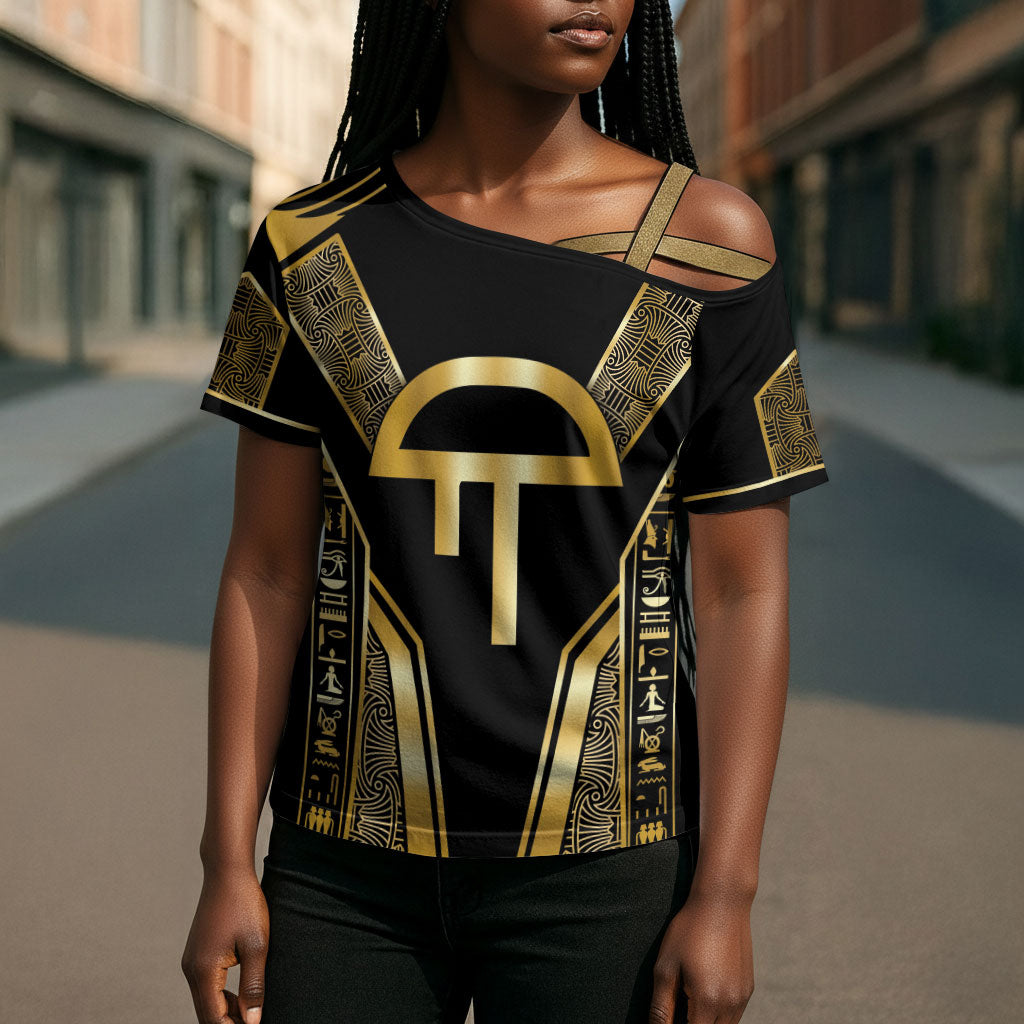 Egypt Amenta Cross Shoulder Shirt Ancient Mythology Underworld Realm