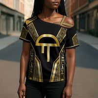 Egypt Amenta Cross Shoulder Shirt Ancient Mythology Underworld Realm