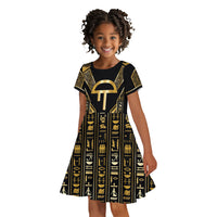 Egypt Amenta Kid Short Sleeve Dress Ancient Mythology Underworld Realm