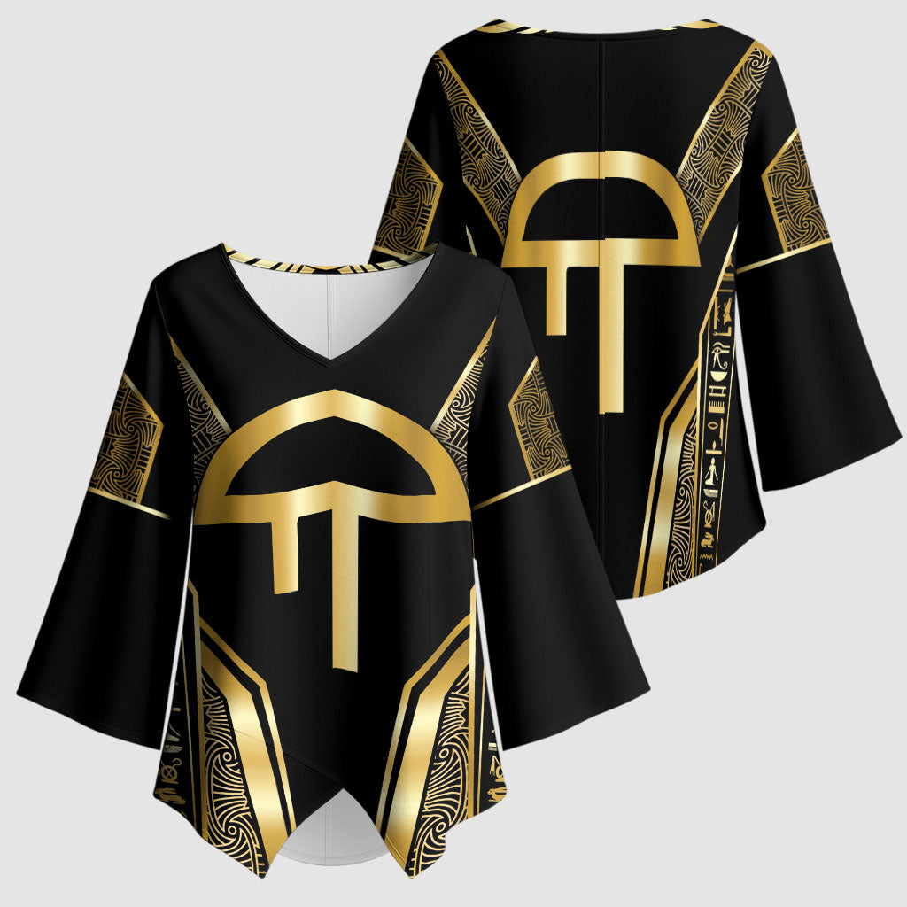 Egypt Amenta Kimono Sleeve Blouse Ancient Mythology Underworld Realm