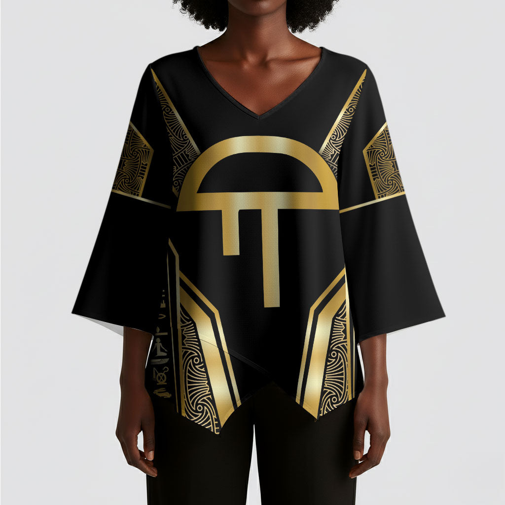 Egypt Amenta Kimono Sleeve Blouse Ancient Mythology Underworld Realm