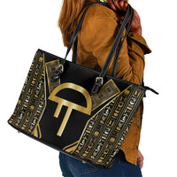 Egypt Amenta Leather Tote Bag Ancient Mythology Underworld Realm