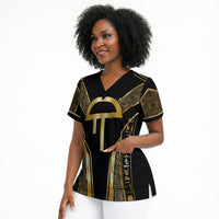 Egypt Amenta Scrub Top Ancient Mythology Underworld Realm
