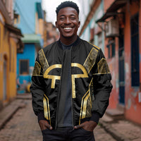 Egypt Amenta Sleeve Zip Bomber Jacket Ancient Mythology Underworld Realm