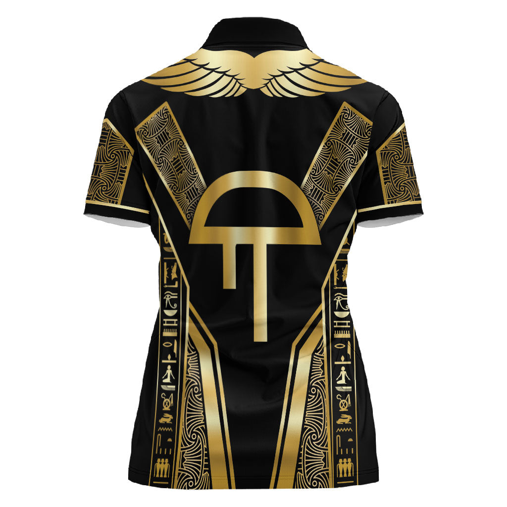 Egypt Amenta Women Polo Shirt Ancient Mythology Underworld Realm