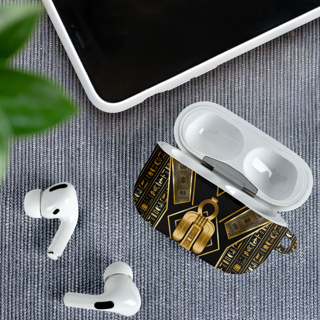 Egypt Tyet AirPods Case Ancient Mythology Knot Of Isis Gold