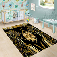 Egypt Tyet Area Rug Ancient Mythology Knot Of Isis Gold