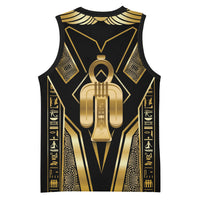 Egypt Tyet Basketball Jersey Ancient Mythology Knot Of Isis Gold
