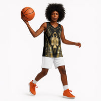 Egypt Tyet Basketball Jersey Ancient Mythology Knot Of Isis Gold
