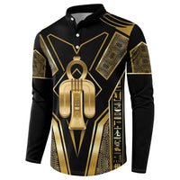 Egypt Tyet Button Sweatshirt Ancient Mythology Knot Of Isis Gold