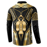 Egypt Tyet Button Sweatshirt Ancient Mythology Knot Of Isis Gold