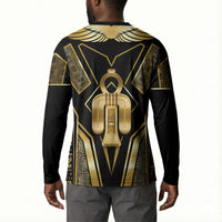 Egypt Tyet Button Sweatshirt Ancient Mythology Knot Of Isis Gold