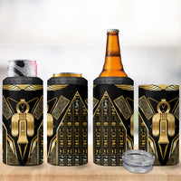Egypt Tyet 4 in 1 Can Cooler Tumbler Ancient Mythology Knot Of Isis Gold