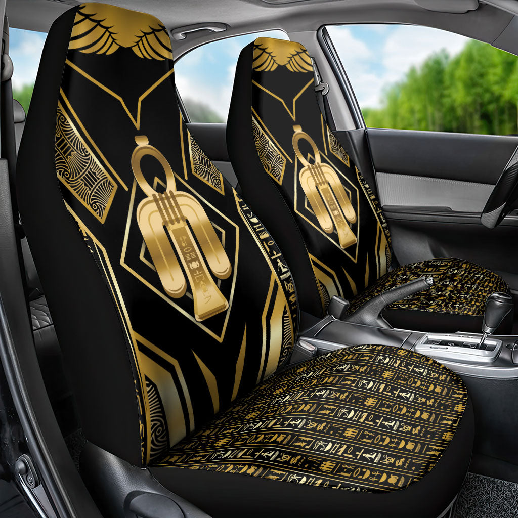 Egypt Tyet Car Seat Cover Ancient Mythology Knot Of Isis Gold