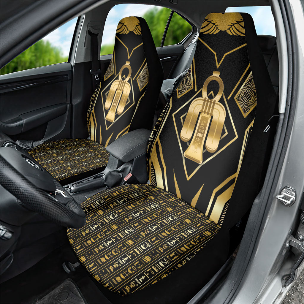 Egypt Tyet Car Seat Cover Ancient Mythology Knot Of Isis Gold