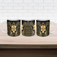 Egypt Tyet Ceramic Mug Ancient Mythology Knot Of Isis Gold
