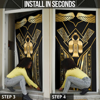 Egypt Tyet Door Cover Ancient Mythology Knot Of Isis Gold