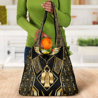 Egypt Tyet Grocery Bag Ancient Mythology Knot Of Isis Gold