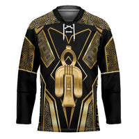 Egypt Tyet Hockey Jersey Ancient Mythology Knot Of Isis Gold