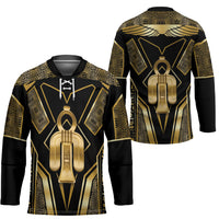 Egypt Tyet Hockey Jersey Ancient Mythology Knot Of Isis Gold