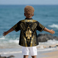 Egypt Tyet Kid Hawaiian Shirt Ancient Mythology Knot Of Isis Gold DT05