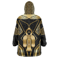 Egypt Tyet Kid Wearable Blanket Hoodie Ancient Mythology Knot Of Isis Gold