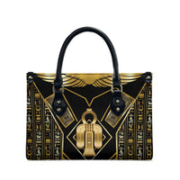 Egypt Tyet Leather Bag Ancient Mythology Knot Of Isis Gold