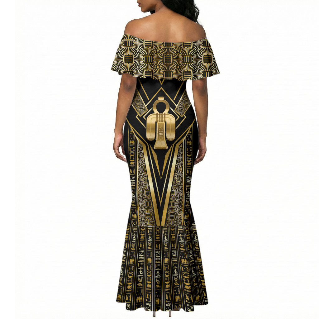 Egypt Tyet Mermaid Dress Ancient Mythology Knot Of Isis Gold