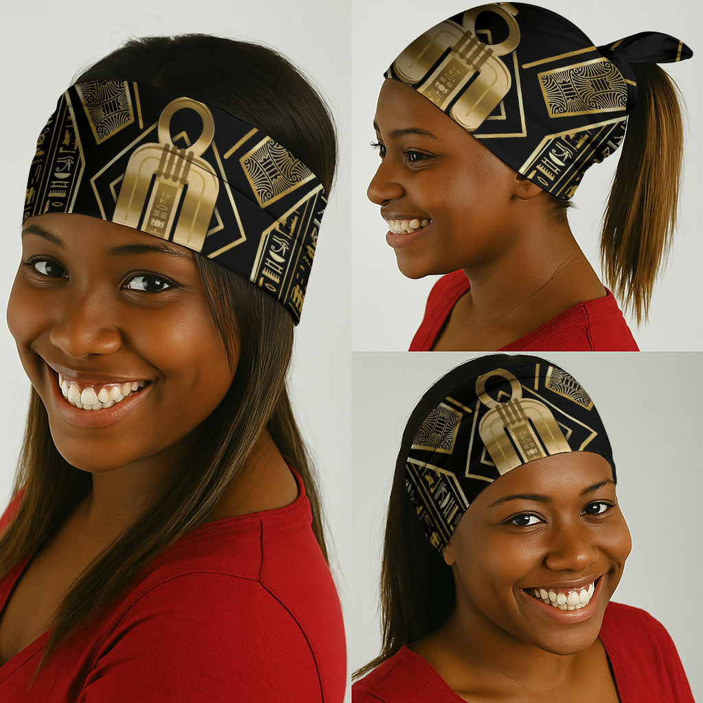 Egypt Tyet Neck Gaiter Ancient Mythology Knot Of Isis Gold