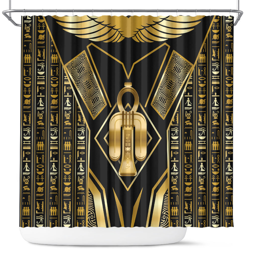 Egypt Tyet Shower Curtain Ancient Mythology Knot Of Isis Gold