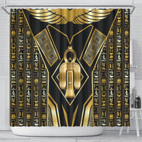 Egypt Tyet Shower Curtain Ancient Mythology Knot Of Isis Gold
