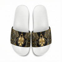 Egypt Tyet Slide Sandals Ancient Mythology Knot Of Isis Gold