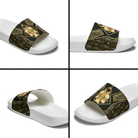 Egypt Tyet Slide Sandals Ancient Mythology Knot Of Isis Gold