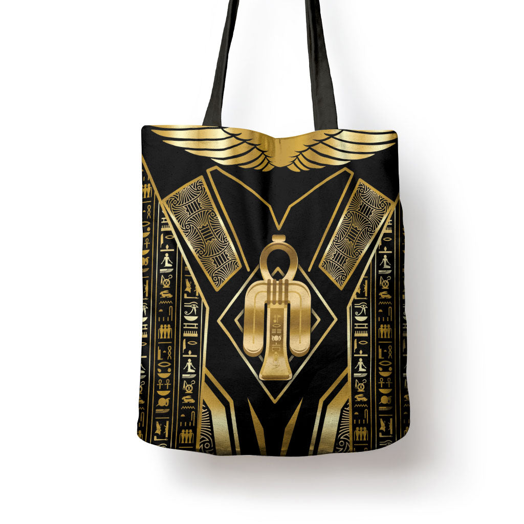 Egypt Tyet Tote Bag Ancient Mythology Knot Of Isis Gold