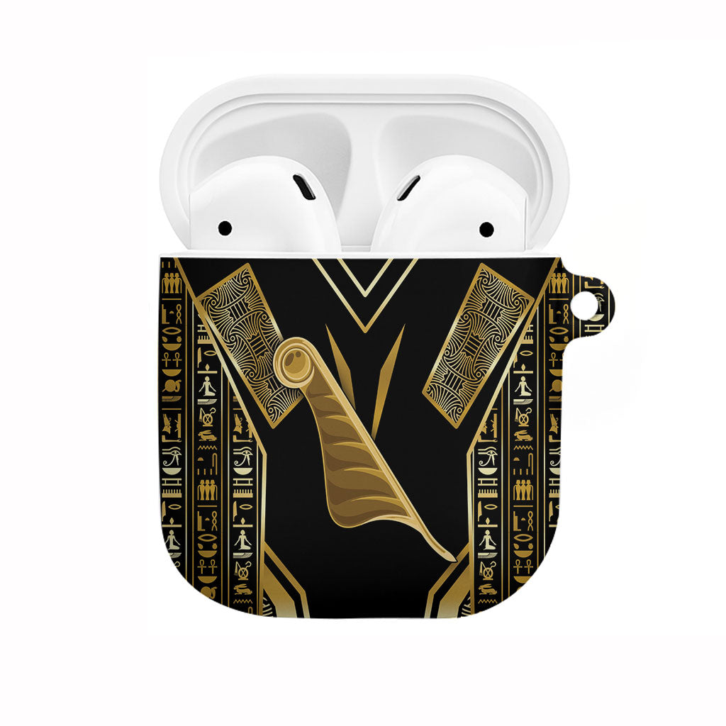 Egypt Feather Of Maat AirPods Case Ancient Mythology Truth And Justice
