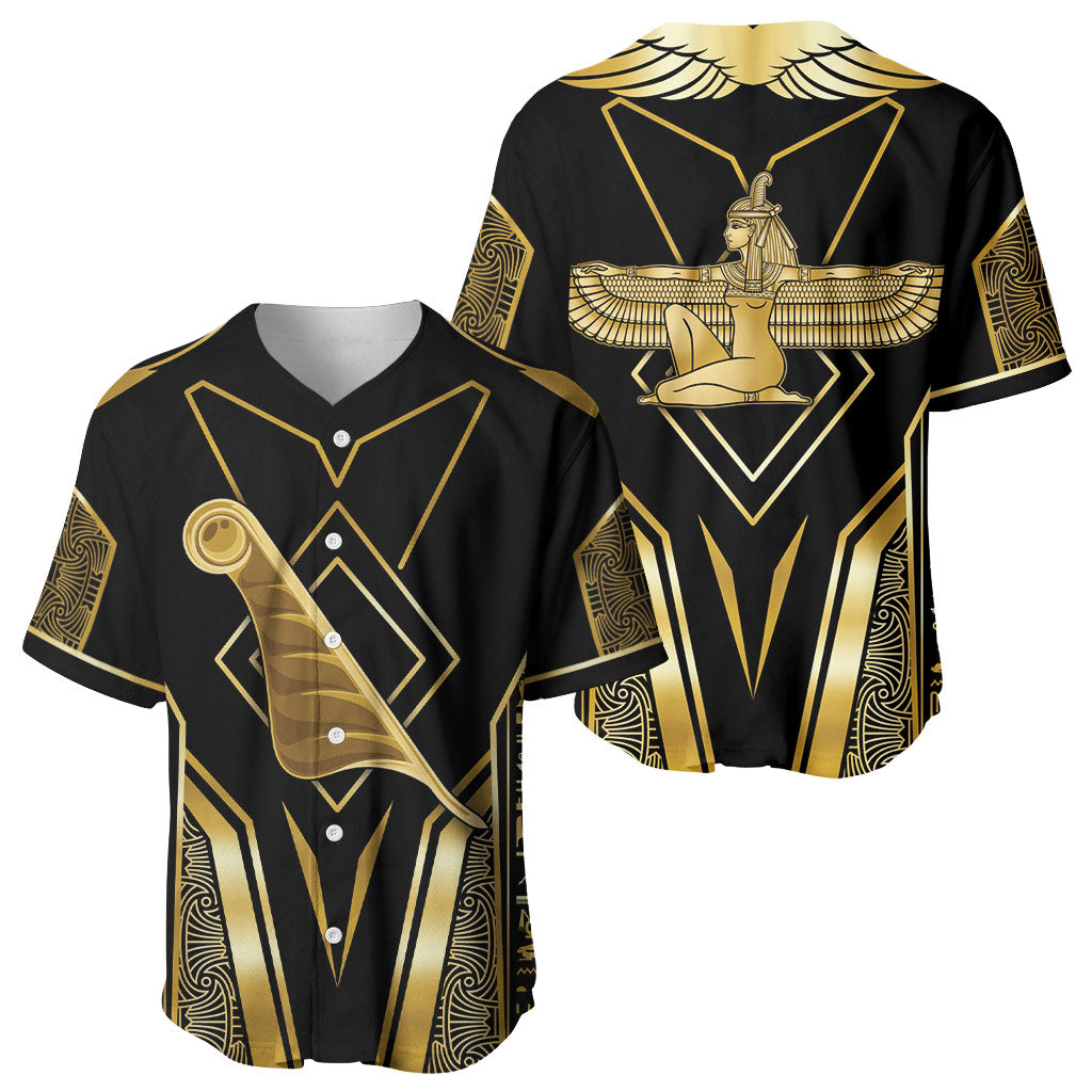 Egypt Feather Of Maat Baseball Jersey Ancient Mythology Truth And Justice