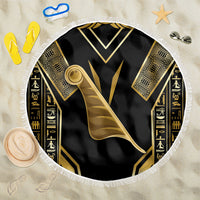 Egypt Feather Of Maat Beach Blanket Ancient Mythology Truth And Justice