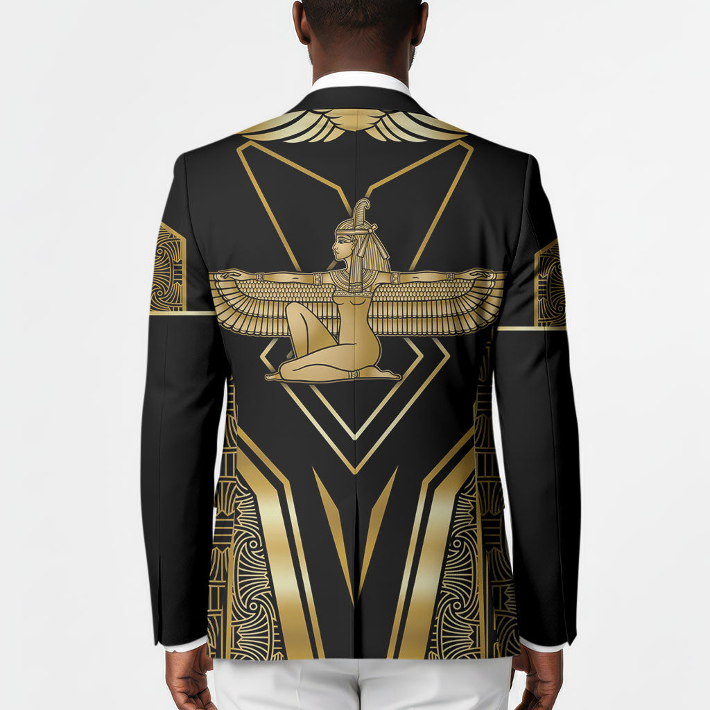 Egypt Feather Of Maat Blazer Ancient Mythology Truth And Justice