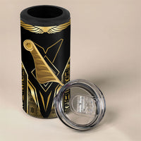 Egypt Feather Of Maat 4 in 1 Can Cooler Tumbler Ancient Mythology Truth And Justice